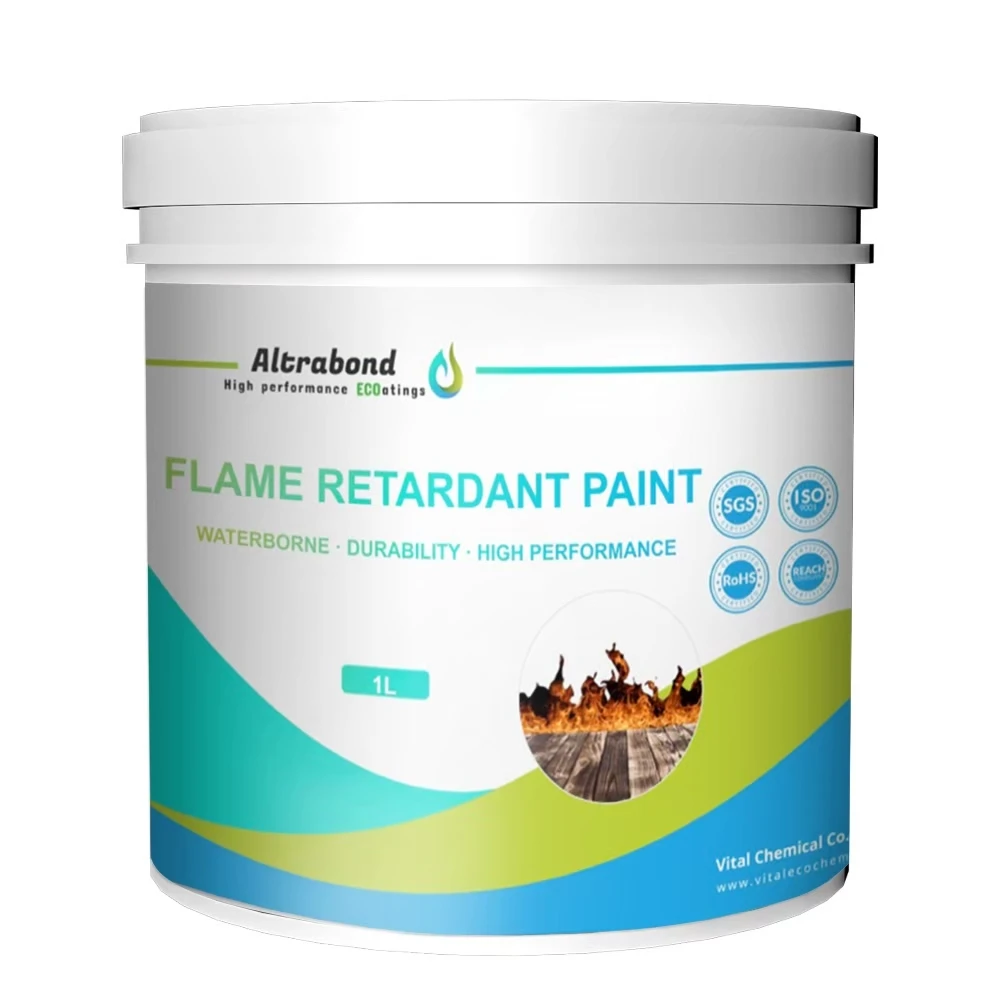 Fire resistance rating paint for buildings