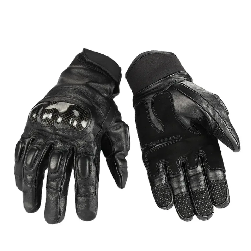 Cheap Price Genuine Leather Men Motorbike Gloves Riding Racing Safety Gloves Motorcycle Gloves