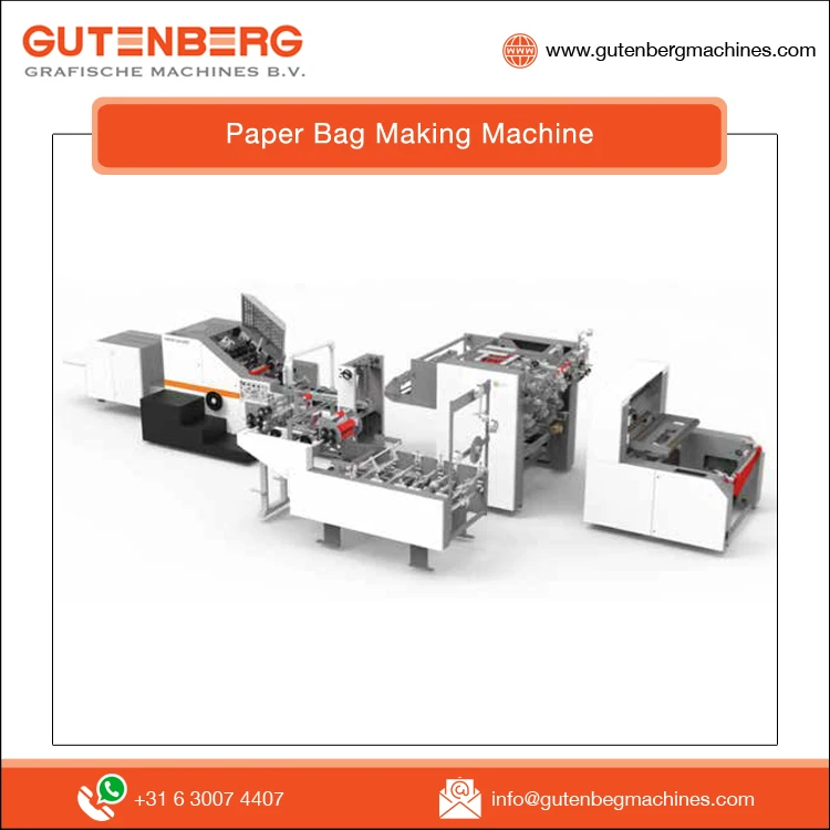 Industrial Usage Easy to Operate 150 pcs/ min Bag Speed Fully Automatic Paper Bag Making Machine from Best Supplier