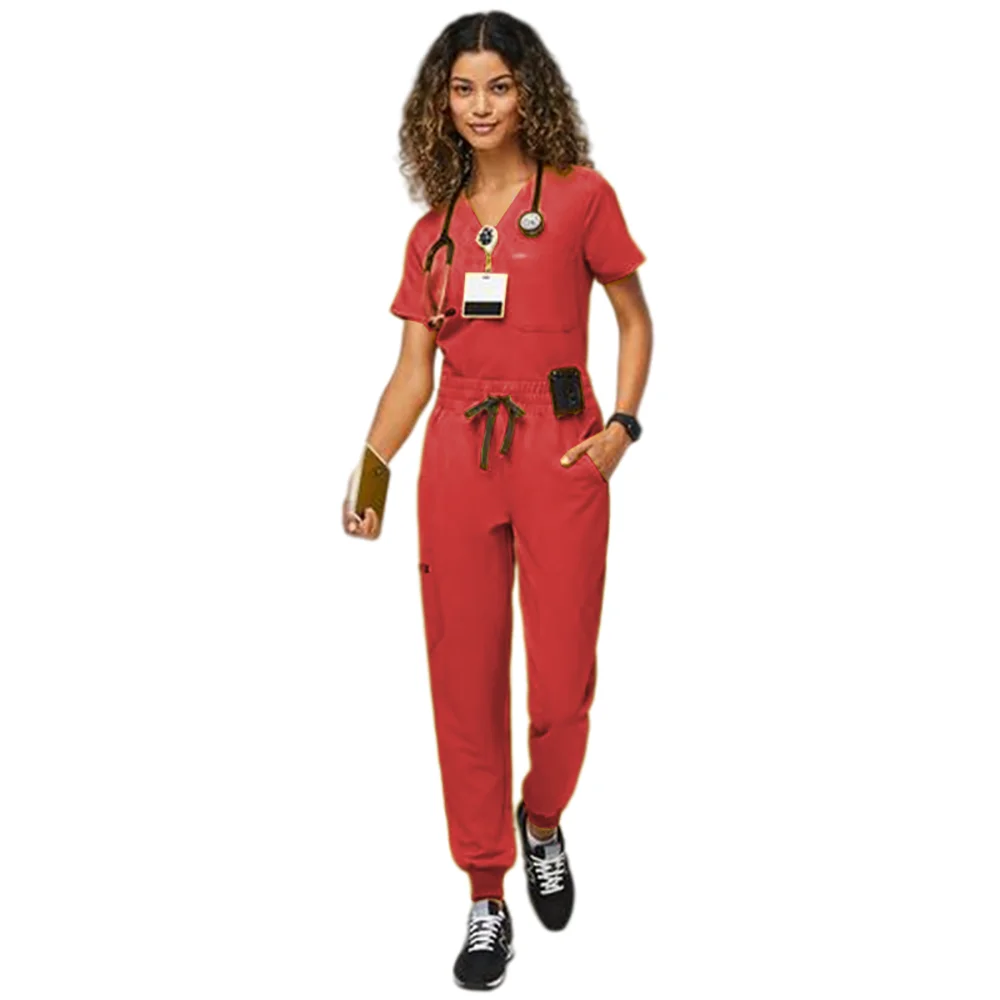 Custom wholesale Long Sleeves Suit Women And nursing Medical Scrubs uniforme set Nurse Hospital Uniforms