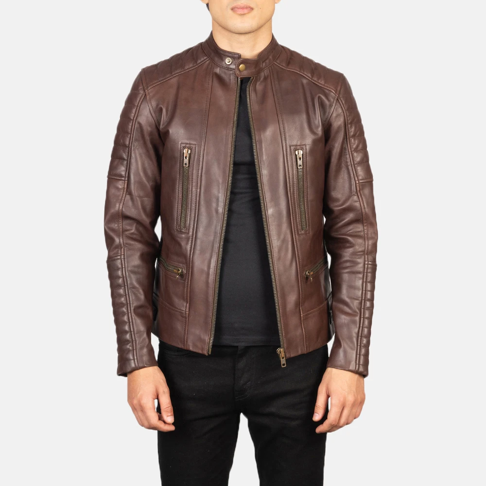 Long Sleeves Latest Style Leather Jacket New Men Jacket Spring Fall Soft Leather Jacket For Men
