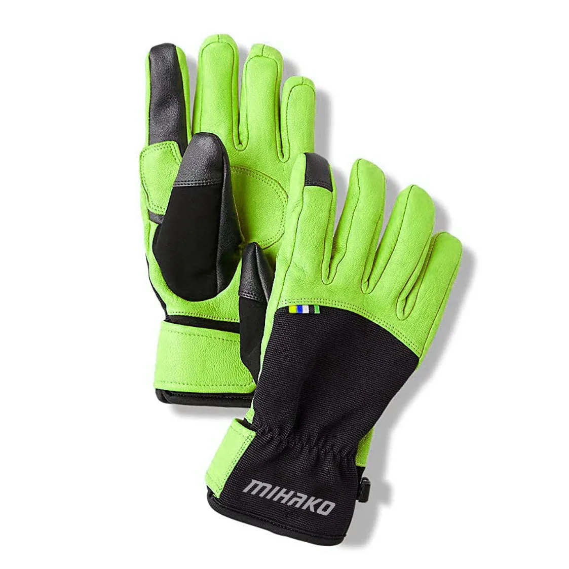 Best Quality heated resistant black mechanical safety cow split palm leather working welding gloves