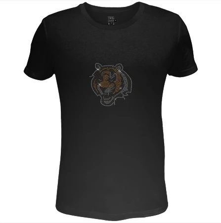 Hot Sales Rhinestone Tiger Template Heat Transfer Transfer Hot Stamping Heat Transfer Rhinestones