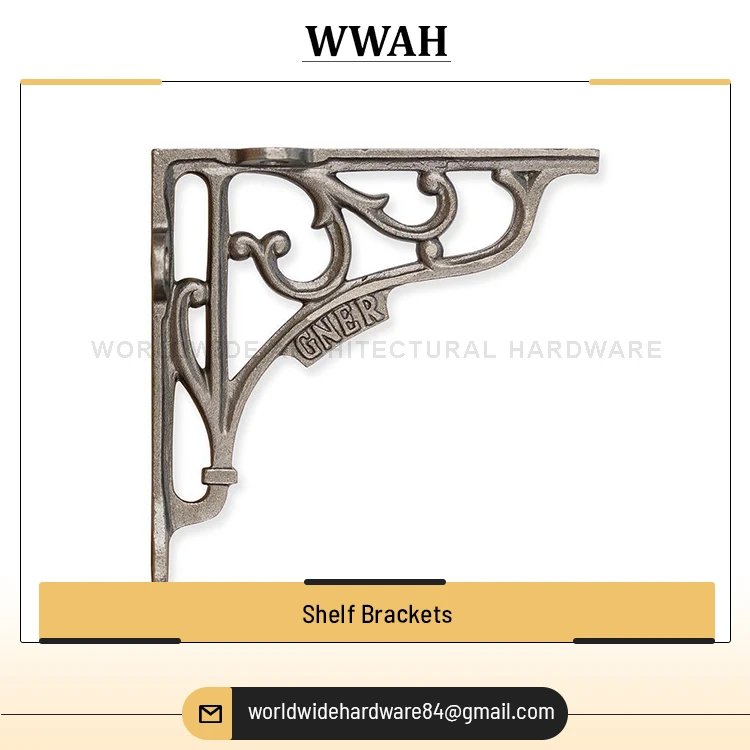 Best Quality New Arrival Top Wholesale Selling Brass/ Cast Iron Material OEM Private Label Home Office Use Wall Shelf Brackets