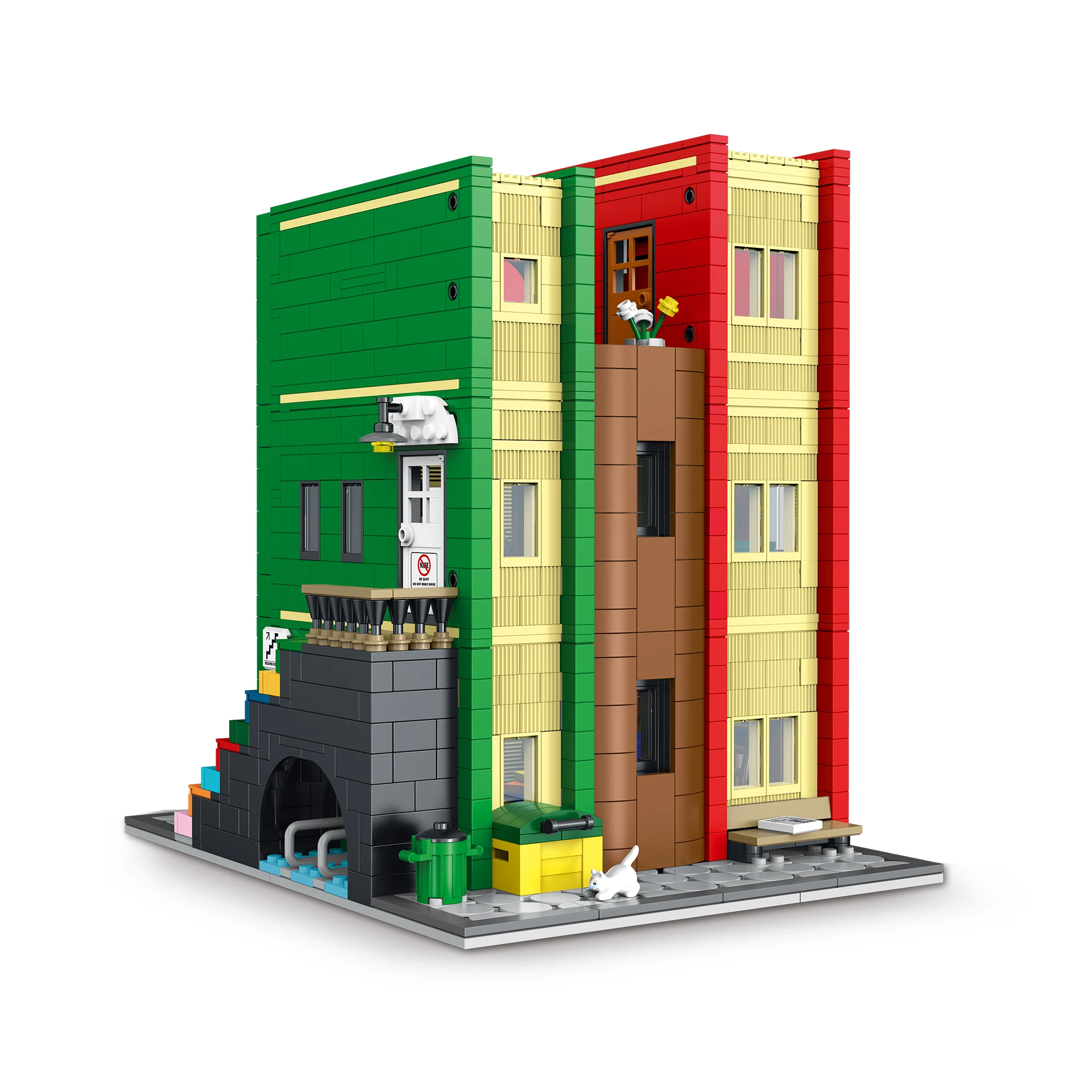 New Arrival 2024 Kid Toy DIY Architecture Building Block Set Assembly Brick Mork 10211  City Library Building Set Hot Selling