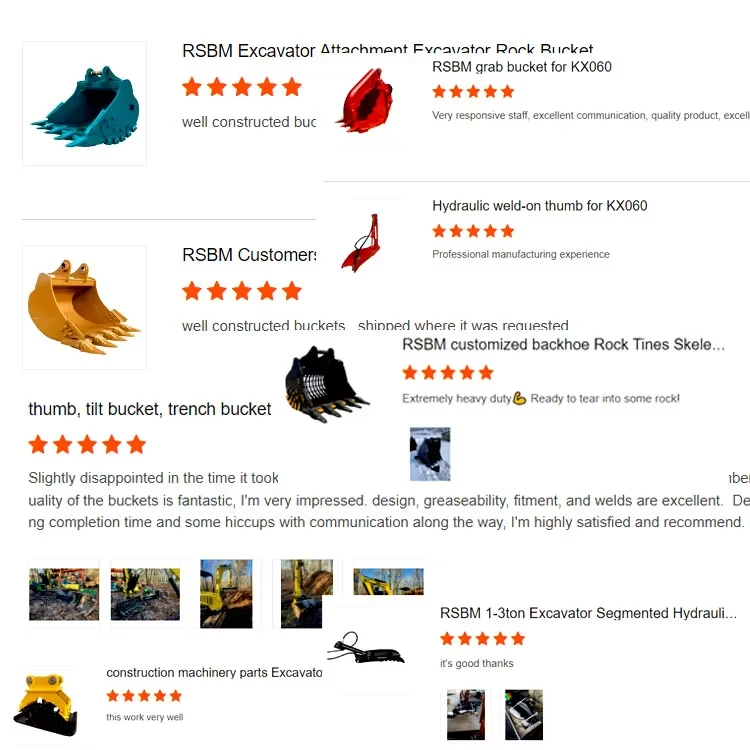 RSBM Excavator Double Way Root Rake for Farm Working