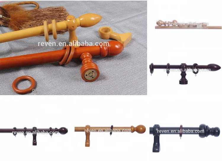 Spring Tension double curtain poles curtain rods in Dubai and New designs curtain metal rod
