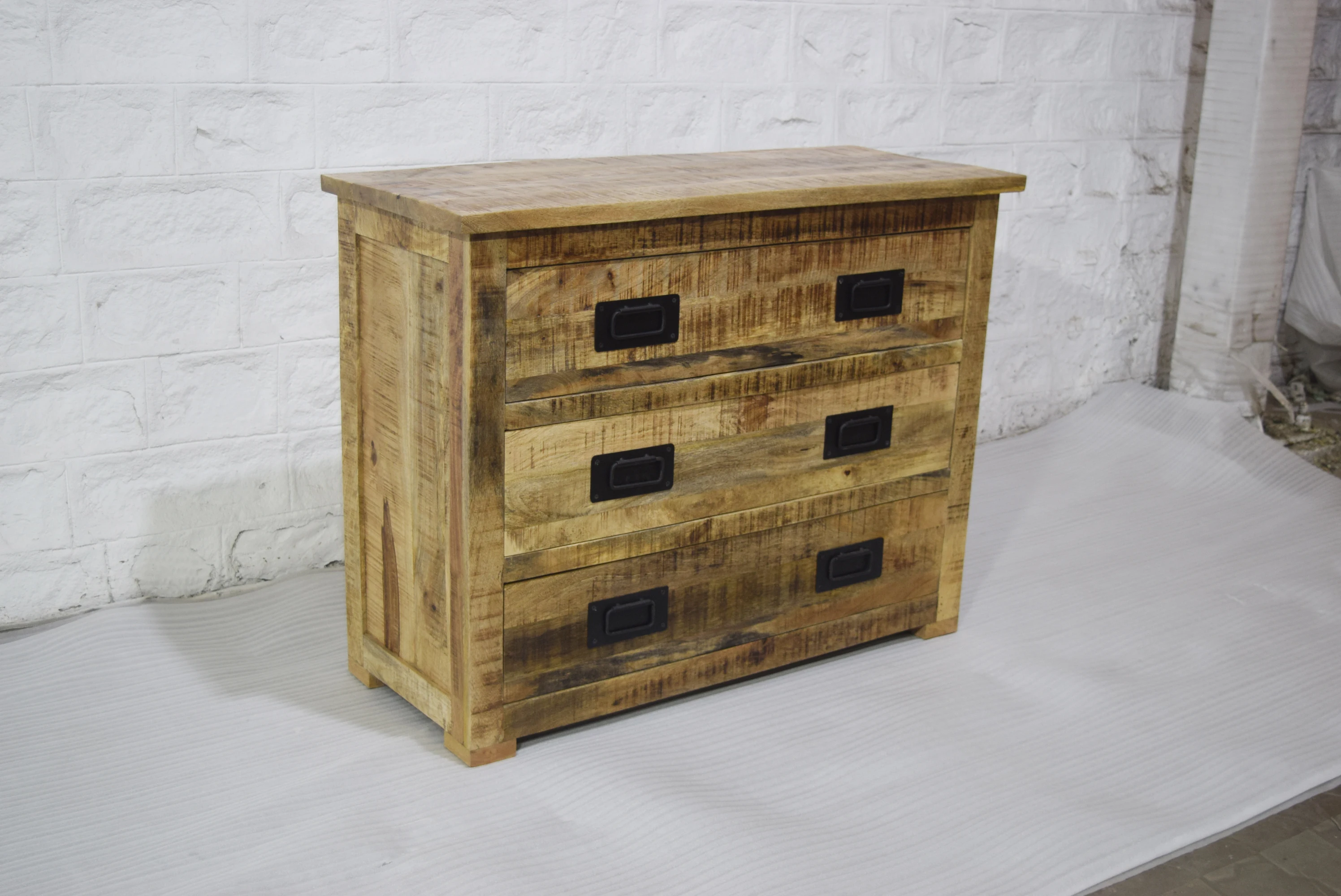 Top Selling Good Quality Solid Mango Wood Multi Drawers Storage Cabinet for Home Living Room Hotel Restaurant Office School