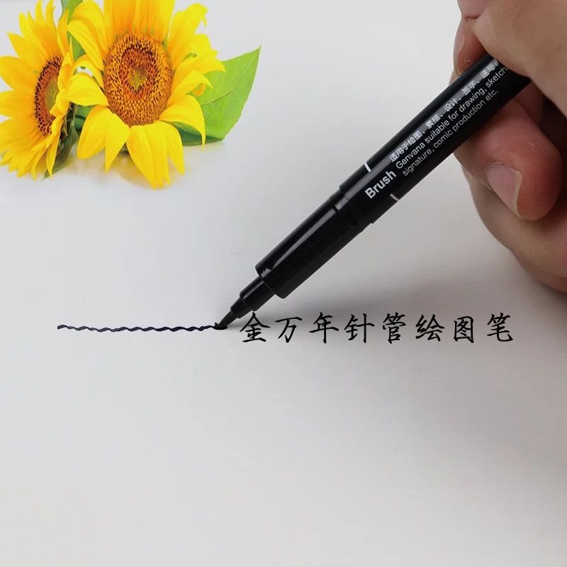 Genvana G-0969T свободные черные стержень 9 спецификация fine liner эскиз иглы пера черный для рисования архитектура работы