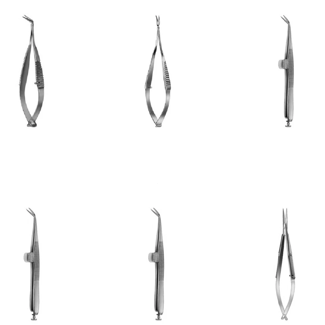 Vannas micro scissors angled 8cm wecker iris scissors stainless steel made noyes iris scissors