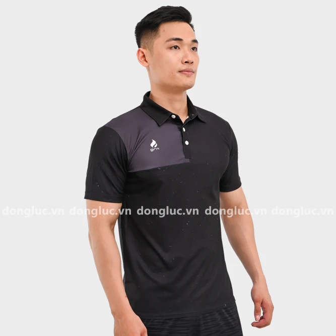 Polo Customize logo printing Made in Vietnam big manufacturer 100% polyester eyelet interlock fabric Men T-shirt