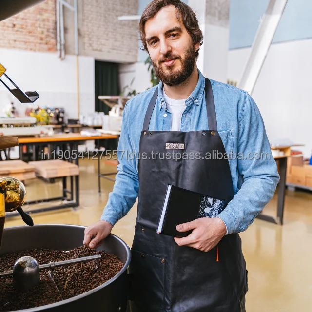 Custom Logo Denim Cotton Kitchen Bib Apron Adjustable Cook Waiter Apron Manufactured in India All Types Customization Available