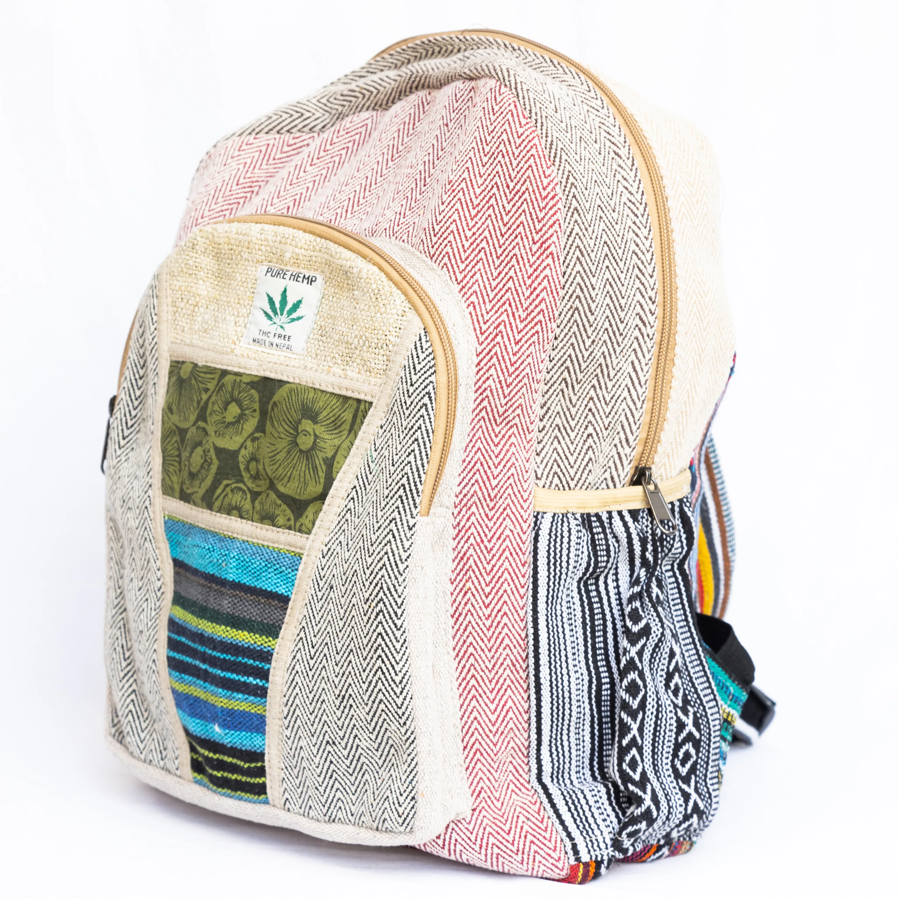 Small Eco Friendly Natural Organic Hemp Bag  Handmade Shoulder Bag with Sustainable Charm