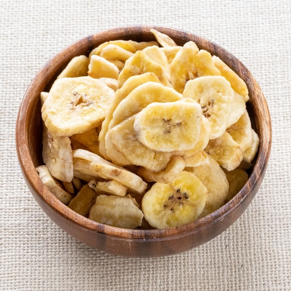 Healthy Dry Banana Chips Tropic Fruit Snacks in Bulk Best Selling Delicious Crispy Dried Sliced Bananas