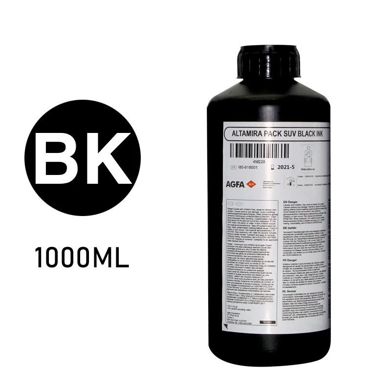 High Quality Agfa UV LED Ink Varnish UV DTF Ink for Ricoh Gen5 Head Inkjet Printer