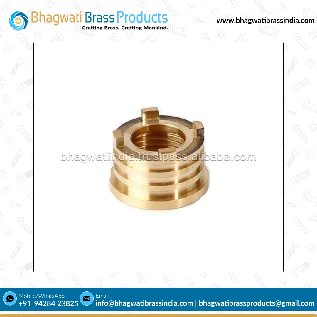 ISO Certified Best Selling Assured Quality Hardware Fasteners BSP Threaded Custom Size Brass PPR Inserts Nuts