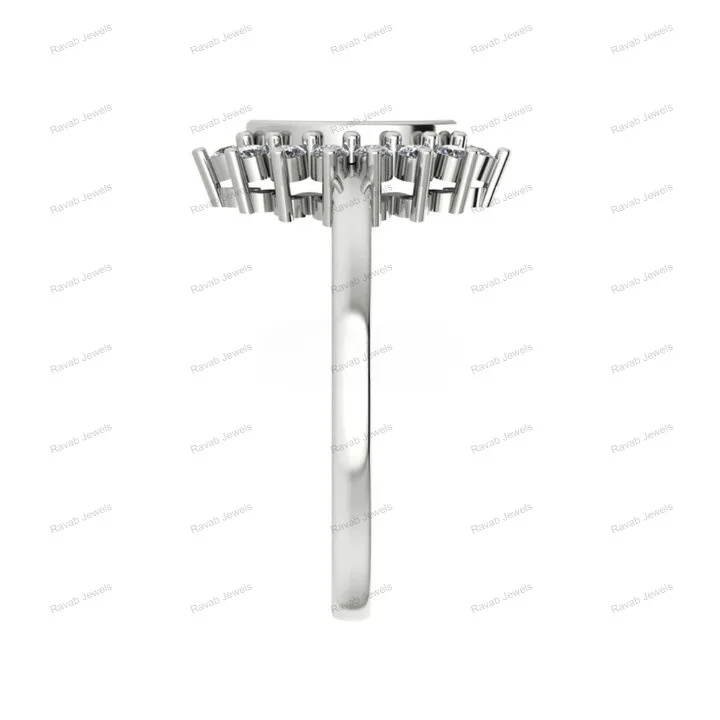 Breastmilk Jewelry Custom Marquise 4x8mm Empty Bezel Resin Women Wedding Gift Wholesale 925 Sterling Silver Stone Ring Setting