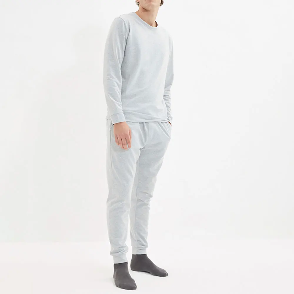 Men Warm Sweat Suit Set Long Sleeve Pullover Winter Men Sweat Suit Set 100% Cotton Sweat Suits For Men