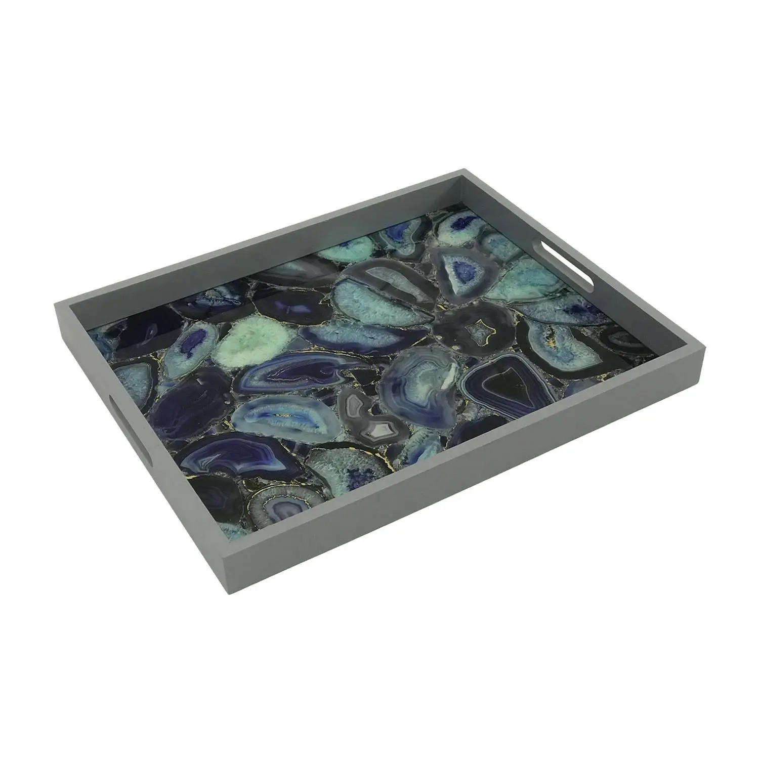 Factory Wholesale Price MDF Board Food Serving Tray Enamel Sticker Print Breakfast Tray Tableware Tabletop Tray Dishes Plates