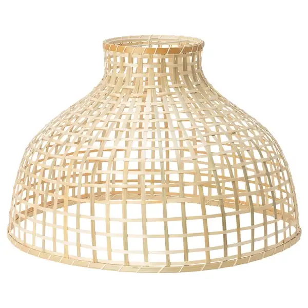2024 Premium Handwoven GOTTORP Pendant Lampshade, Modern Cozy Natural Bamboo Shade Rustic Traditional Asian Coastal