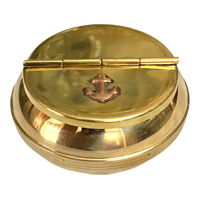 Brass Ashtray With Nautical Anchor Bring Coastal Decor To Your Home Entertaining Event Party Seasonal Or Holiday Gatherings