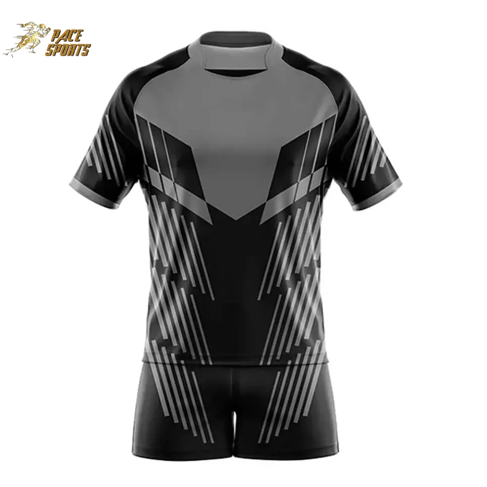 2024 High Quality Latest Design Custom Stylish Sublimated Hot Sale Thick Rugby Shirt With Shorts Uniform Set
