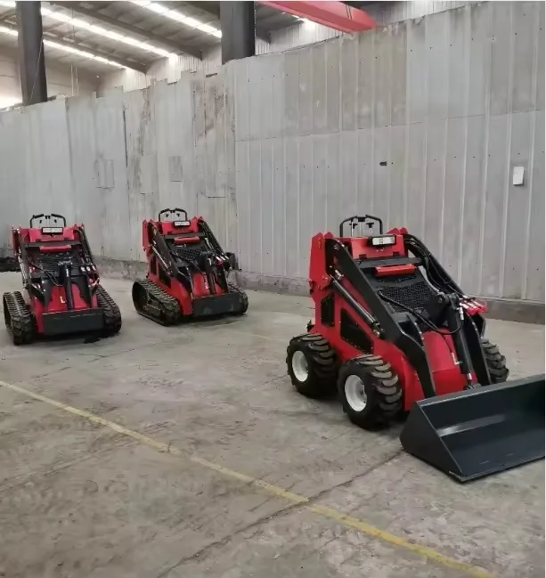 Mini 380 Kg Skid Steer Loader Backhoe Farm Tractor with Track for Sale for Loaders Work
