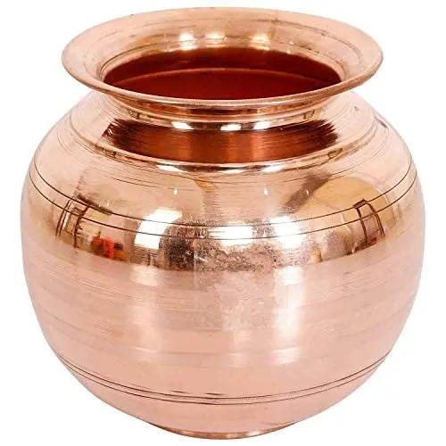 affordabale price Copper Water Matka Dispenser Pot Hammered Container Pure Glass Litre Tank Storage Pitchers Ltr Liter
