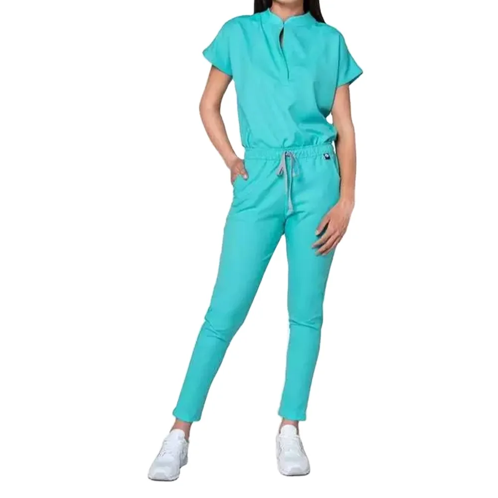 Hot Selling Hospital Nurse Soft Uniform Comfortable Medical Stylish Scrub Suits New Design Hospital Women Men Nurse Tops & Pants