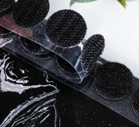 Hot sell custom multi - purpose transparent  adhesive Hook and Loop Coins Dots