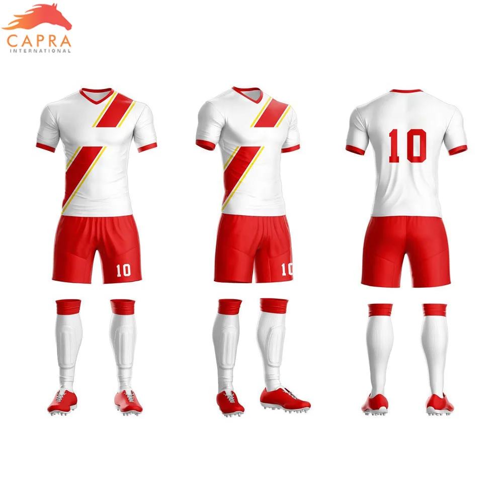 Blank Custom Adult Soccer Jersey Set Football Men Soccer Training Uniforms Set Team Customized