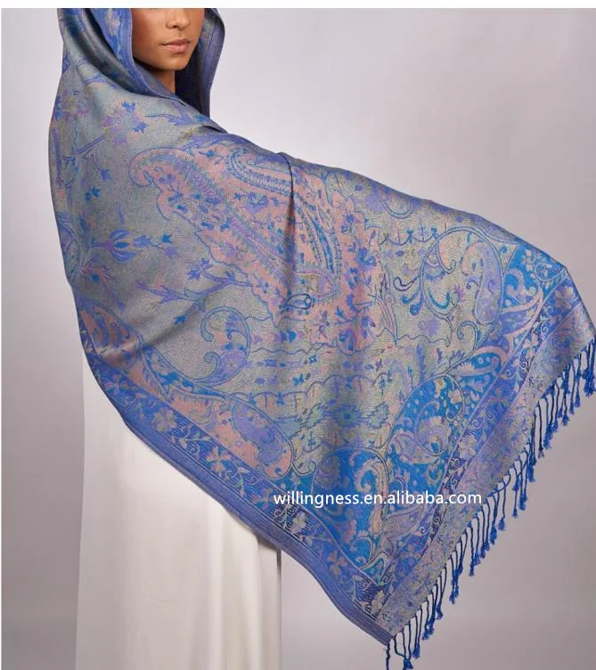 hot selling winter cashmere scarf for ladies printed paisley pattern pashmina shawls women winter scarf