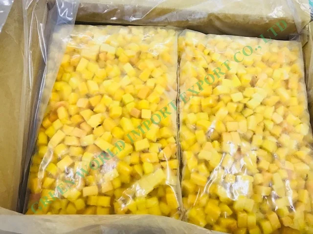 IQF FROZEN MANGO CUBE - EXPORTED STANDARD FROM VIETNAM - NATURALLY SWEET BEAUTIFUL COLOR LOW-CALORIE CUBE SHAPE