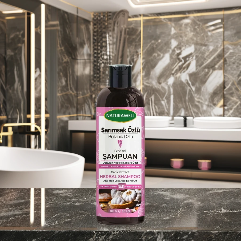 Premium Quality Garlic Extract Hair Shampoo Hair Growth & Nourishing Special For Adults Herbal Worldwide Shipping