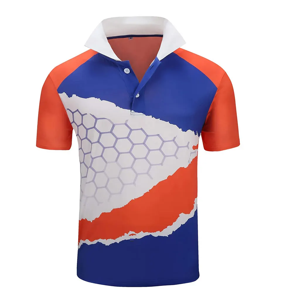 ODM Wholesale New Model Printed Polo Shirts For Men Short Sleeve Custom Logo Embroidery Plain Golf  Polo T-shirts