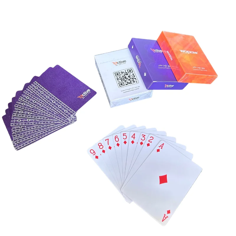 high quality sale plastic coated playing card Saudi poker waterproof PVC kuwait plastic playing cards