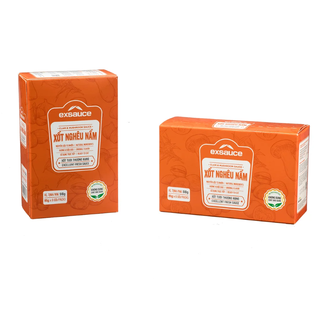 Sauce Served With Rice/Salad Box Clamp & Mushroom sauce For Food Condiments Ready to eat High quality