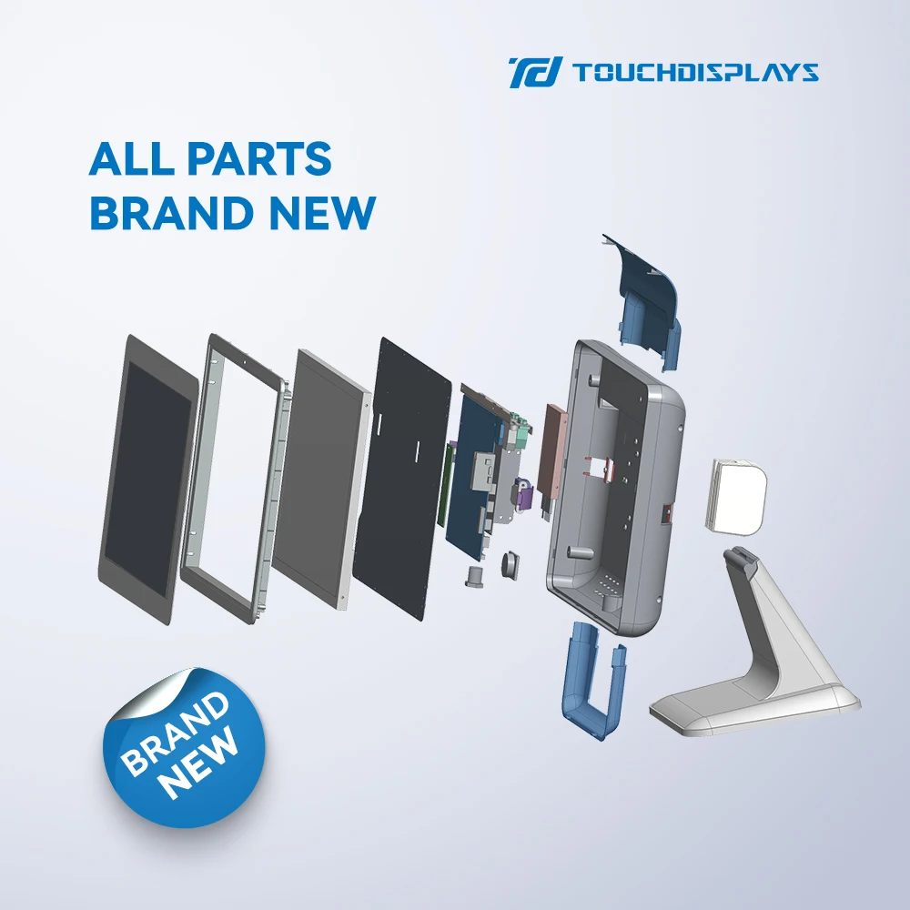 TouchDisplays Dual screen 15 Inch POS terminal cheap billing machine payments cash register for sale