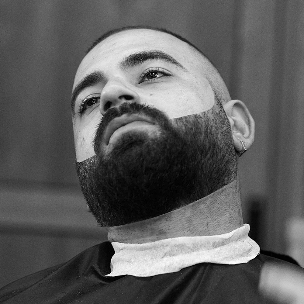 German Stainless Steel Barber Razor Thin Blade Holder Beard Manual Plastic Handel Beard Barber Razor