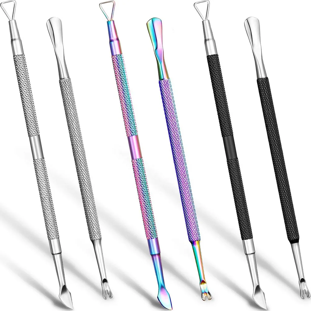 Hot Sale Nail Art Wood Stick Cuticle Pusher Remover Pedicure Manicure Usage Cuticle Pusher Spoon Nail Cleaner