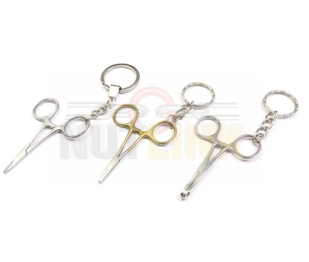 Dental Surgical Micro Halsted Micro Mosquito Forceps Straight Key chain Fully Functional | Miniature Mosquito Key Chain