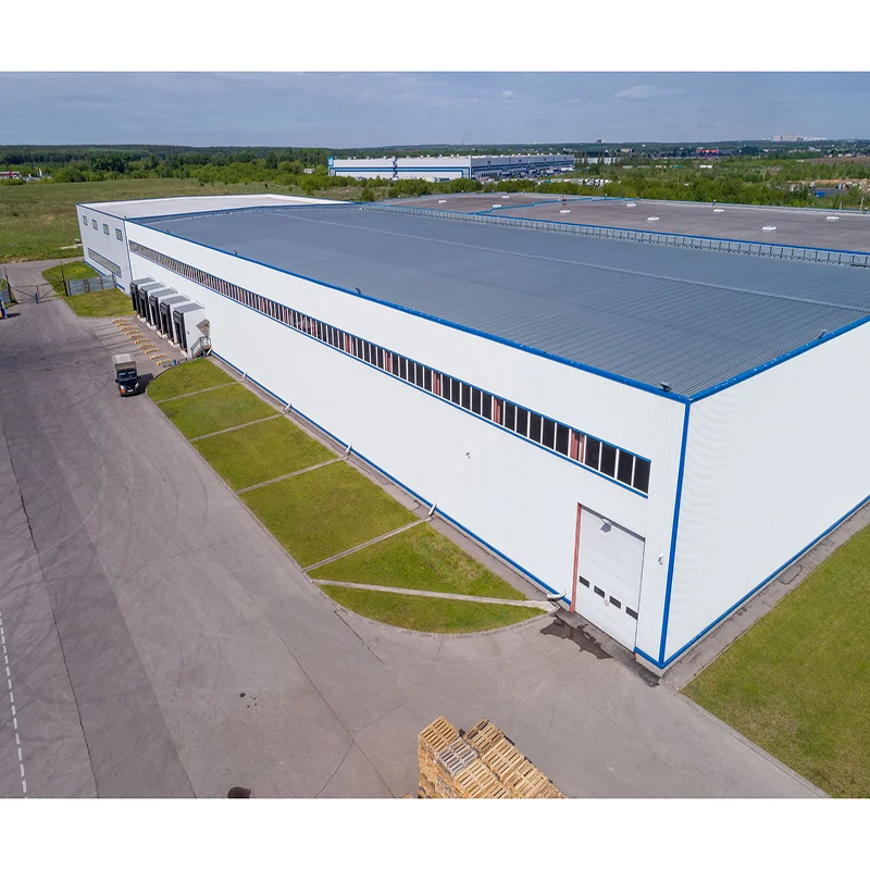 Hebei Sanhe Steel Structure steel prefab construction warehouse workshop plant for Modern steel structure industrial park