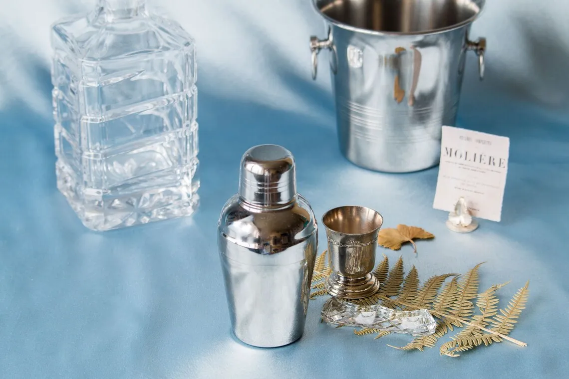 Vintage stainless steel mini cocktail shaker bartender tools drink mixer bar accessories cocktail wine shaker for home bar 2023