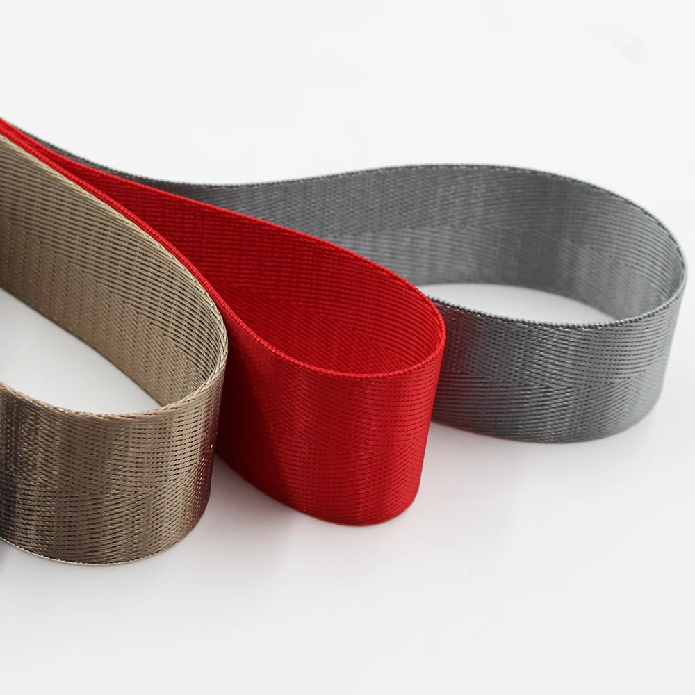 High Quality Custom 38mm Herringbone Jacquard Nylon Strap Webbing Nylon Strapping Bags Straps Weave Tapes for Shoes