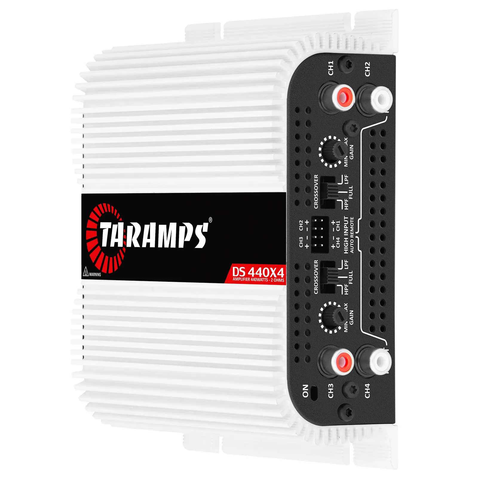 Taramps DS 440x4 440 Watts RMS 4 Channel 2 Ohms Amplifier Multichannel Digital Crossover HPF LPF Pass Bridgedable Car Audio Show