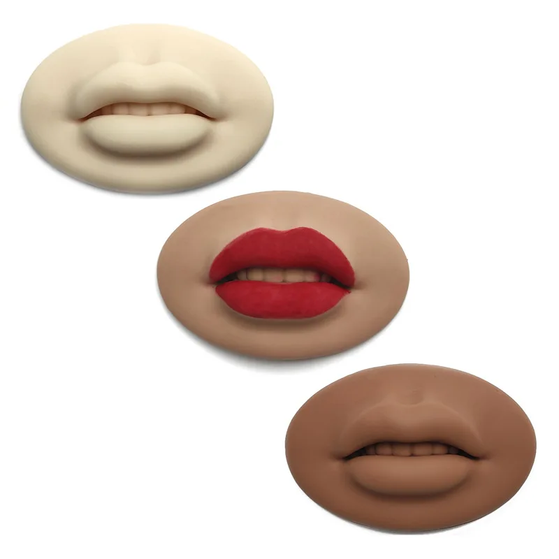 Ready Stock Silicone Lips Model Practice Display Lip Mold For PMU Microblading Academy Training