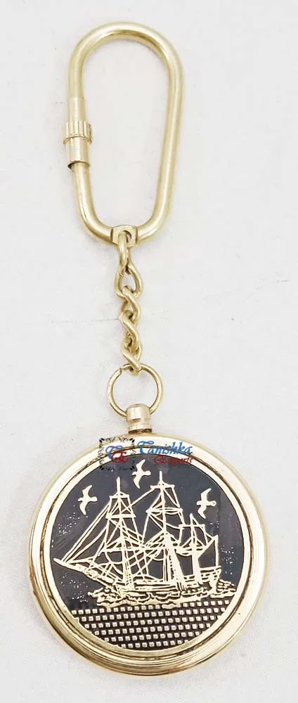 Brass Antique Calendar Key Chain Vintage Nautical Gift Keychain Best Birthday Gift Christmas Gift Keychains