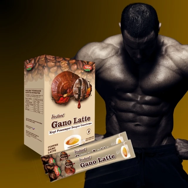 Ganoderma без сливок с низким содержанием жира кофе гладкими и здоровыми грибами