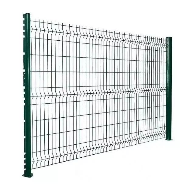 BOCN Durable welded 3D curved metal galvanized powder coated 3d folding wire mesh vinyl fencing panels mesh and poles