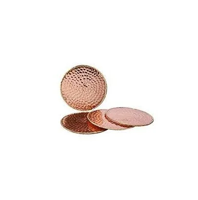 Gift Kitchen copper Cloud Coaster Set Coffee Tea Beer Drink Cup Stone Coasters With Brass Copper natural polished